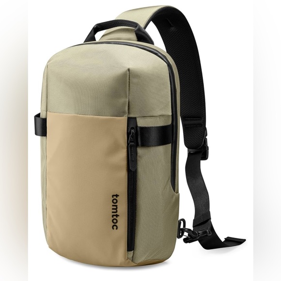 tomtoc Daypack Compact Sling Bag, Crossbody Bag - Like New - Khaki - Picture 3 of 10